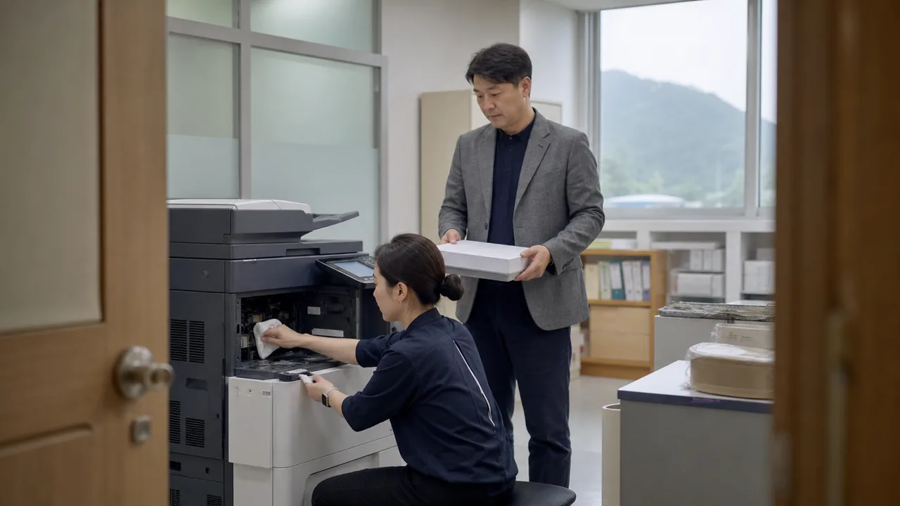 도봉 사무실 복합기 설치 및 관리 상담 예시